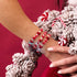 Red Santa | Silver | Firefly Glass Polka Dot Bracelet